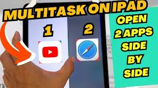 How to Multitask on iPad - Split View - (open 2 apps side by side)