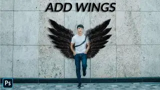 🔥 How To Add Wings In Photo In Photoshop CC  🔥