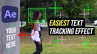 How to Attach Text & Objects to Walls in After Effects (MOTION TRACK TEXT)