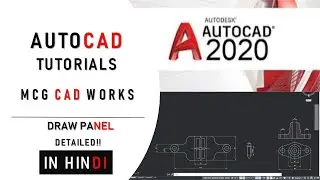 Draw Panel in AutoCAD Detailed in Hindi!! AutoCAD tutorials for Beginners| Introduction to AutoCAD |