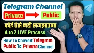How To Make Telegram Channel Public || Telegram Private Channel Ko Public Kaise Karen