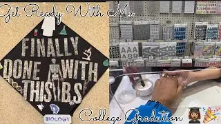 GRWM for Graduation Day Part 1 👩🏽‍🎓🎉 Brazilian Wax, Nail Appointment💅🏼, Decorate my cap, etc.
