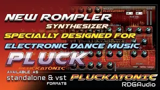 Official Launch RDGAudio Pluckatonic New 2017 Rompler Synthesizer Standalone & VST plugins