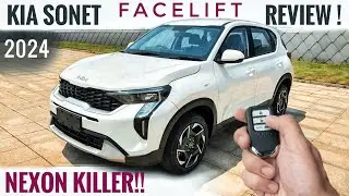 Kia Sonet Facelift 2024 Review - Nexon Killer | Sonet 2023 Top model | New Sonet Facelift 2024 price