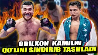 ODILXON KAMIL KARATE QO'LINI SINDIRIB TASHLADI . ISHKAL