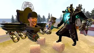 Titan Cameraman Upgraded and TV Women vs all Skibidi Toilet in Garry's Mod