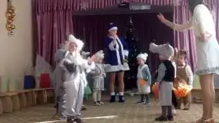 Предновогодняя рукавичка
