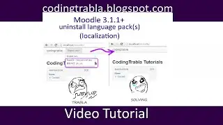 Moodle 3.1.1+ uninstall localization ( user interface language packs ) byAO