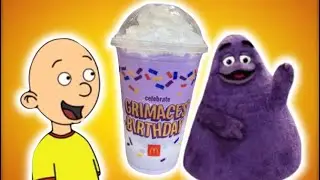 Caillou drinks the Grimace Milkshake/Grounded