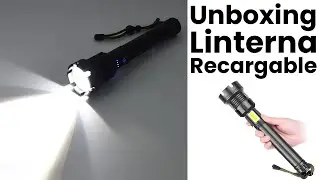 Linterna LED Recargable de Mano - Unboxing/Tutorial - COMPRAPOLIS