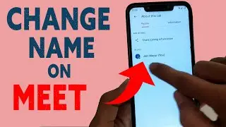 Change name in google meet | How to change name in google meet app | google meet display name