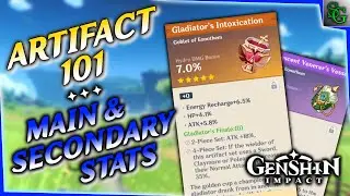Genshin Impact - Artifacts 101 - Primary & Secondary Stats, Rarity, & Where to Find Specific Stats