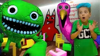 Зелёный Монстр в Детском Саду Банбан Garten of Banban
