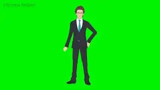 Cartoon Character Talking Green Screen, Character animation 