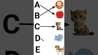 abcd rhymes, abcd matching| alphabets| a to Z| counting