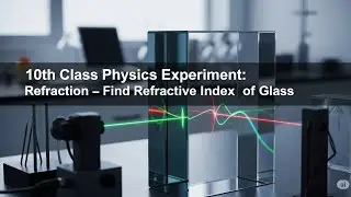 To verify laws of refraction using a glass slab | 10 Class Physics