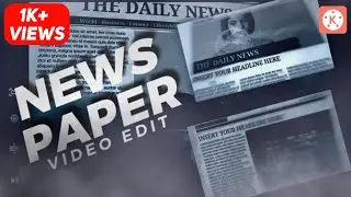 Creative News Paper Editing Effect In Kinemaster |News Paper video Editing|Tutorial Kinemaster