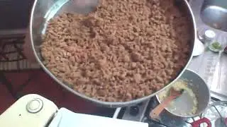 Carne de soja defumada moida