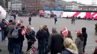 Arrival at the Town Hall Square in Copenhagen