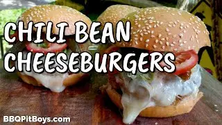 Chili Bean Beef Cheeseburgers