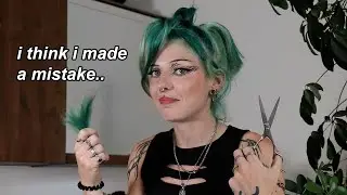 cutting half my hair off cuz even olaplex can't fix it