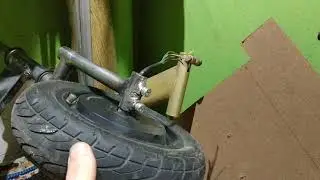 Электросамокат 2wd из гироскутера....