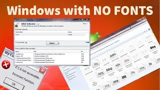 Force deleting all Windows fonts