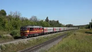 Тепловоз ТЭП70-0485 с поездом №259 Санкт-Петербург — Анапа