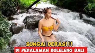 THIS IS THE ATMOSPHERE OF ONE OF THE FAST RIVERS IN BULELENG BALI