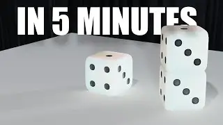 How to create a realistic dice in 5 Minute in Blender