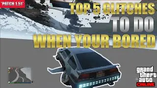 GTA ONLINE GLITCH - TOP 5 GLITCHES STILL WORKING! (Launch Glitch, Sled Glitch, Under The Map)