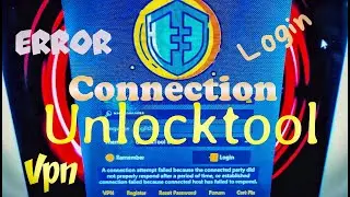 Unlocktool can't be opened / login ( A connection attempt failed ) 