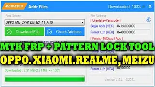 MTK Addr Files V1.2.1 Setup | MTK FRP + PATTERN UNLOCK TOOL | FLASH OPPO, XIAOMI, REALME, MEIZU