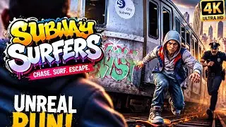 Subway Surfers But It's Unreal Engine 5 – Hyper Realistic 4K Gameplay (2026) | Next Gen Graphics