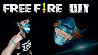 DIY- Cómo hacer la Máscara del SAMURAI MASCULINO de FREE FIRE