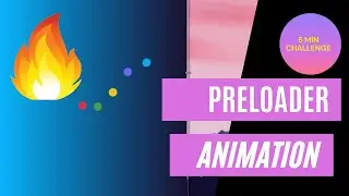 Preloader Animation Use To HTML & CSS| Preloader  Animation 5 min challenge 💪💪