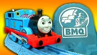 Thomas The Tank Risky Rails Bridge Drop & Cranky Crane Train Wreck