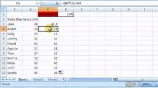 Excel Tip 2 Locking Cell Reference