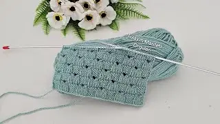 Muhteşem 🎉 Kolay Şal, Hırka, Yelek ve Battaniye İçin Örgü Modeli #knitting
