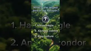 What is the largest bird in the Amazon? #shorts #quiz #animal
