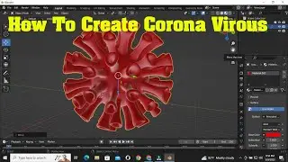 Blender- How to Model the Corona Virus in 3D/Corona virus (Covid-19) modeling in blender 3.4