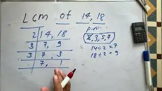 Lcm of 14,18 |  lcm by division method examples | Exam | Question | Hindi | Surendra khilery