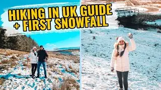 Hiking in the UK | Vegan B&B TOUR + My Life's First SNOWFALL vlog
