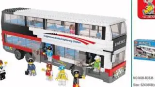 Sluban Bus Luxurious Double Decker 741 Piece Set Lego Compatible (Toy)