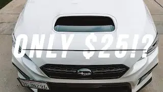 15+ WRX Hood Scoop Vinyl Overlay! (Install)