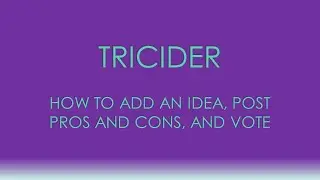 Tricider   How to post an Idea Strategy