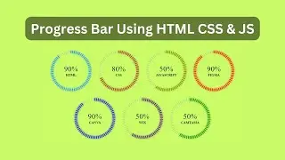 progress bar html css javascript. source code is free.
