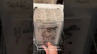 Craft room stamp organization. #craftroom  #organization #shorts