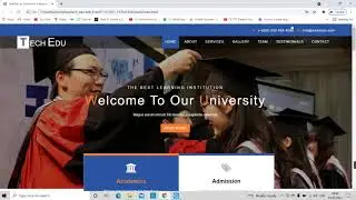 college website template and free source code