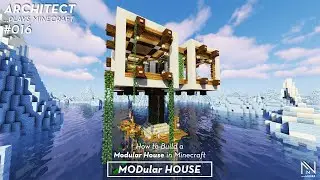 MINECRAFT: How to Build a MODULAR HOUSE Tutorial (EASY)